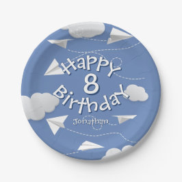 折り紙飛行機 子供 誕生日 ペーパープレート
