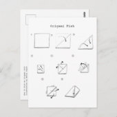 折り紙魚 ポストカード (正面/裏面)