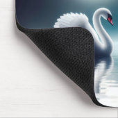 折り紙鳥付き白鳥 マウスパッド (コーナー)