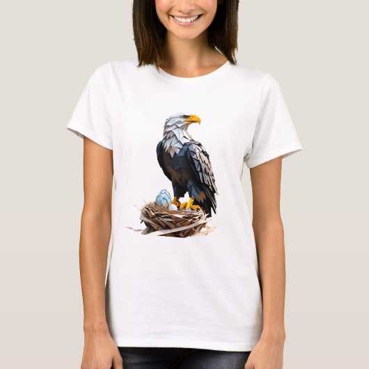 折り紙 アメリカワシ Tシャツ (正面)