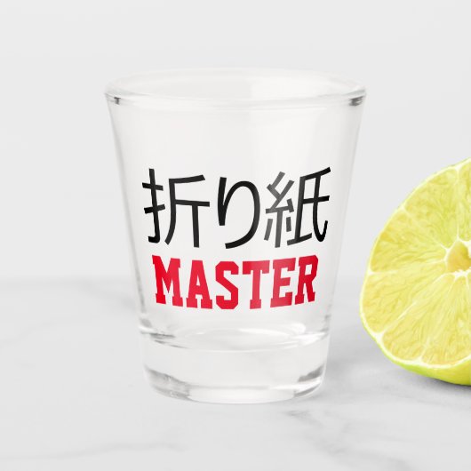 折り紙(折り紙)マスター ショットグラス (正面)