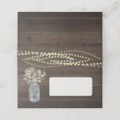 折り素朴畳みテントスタイル座席表 プレイスカード (外部開封)