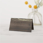 折り素朴畳みテントスタイル座席表 プレイスカード (裏面)