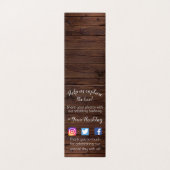 折り素朴畳みHashtagの結婚共有写真カード (外部フラット)