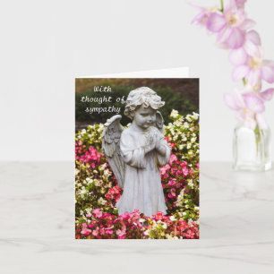 折り考え畳み式悔やみや弔慰グリーティングカード付き カード