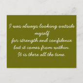 折り返し可能はがき – 自己自信 ポストカード (正面)