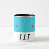 "折り返し折り返し折り返し"のマグ マグカップ (中央)