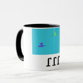 "折り返し折り返し折り返し"のマグ マグカップ (正面左)