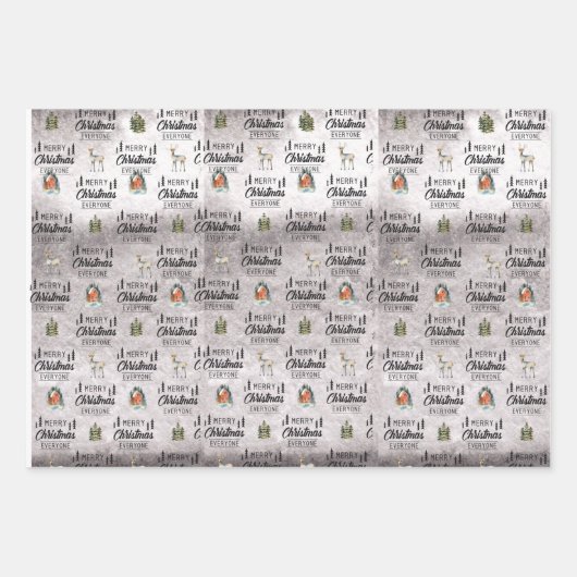 折り返し紙シートセット3 ラッピングペーパーシート (正面3)