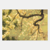 折り返し紙シート：日本のフローラコレクション ラッピングペーパーシート (正面)