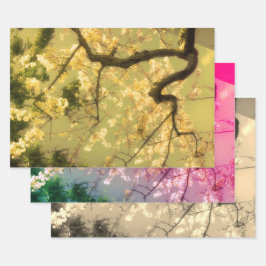 折り返し紙シート:日本のフローラコレクション ラッピングペーパーシート