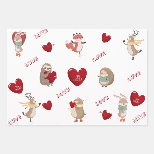 折り返し紙フラットシートセット3 ラッピングペーパーシート (正面)