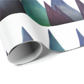 折り返し紙ブルー上面 ラッピングペーパー (ロールコーナー)