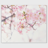 折り返し紙:さくらんぼの花。  ラッピングペーパー (フラット)