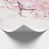 折り返し紙:さくらんぼの花。  ラッピングペーパー (角)