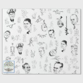 折り返し紙、30インチx 72インチ ラッピングペーパー (フラット)