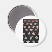 折り鶴のオーナメント マグネット (正面/裏面)