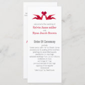 折り鶴の結婚式 プログラム (正面/裏面)