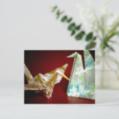 折り鶴・はがき ポストカード (スタンド正面)