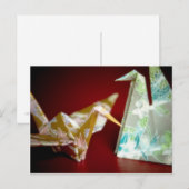 折り鶴・はがき ポストカード (正面/裏面)