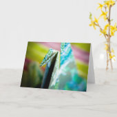 折り鶴 – グリーティングカード (黄色い花)