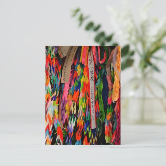 折り鶴 ポストカード (スタンド正面)