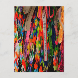 折り鶴 ポストカード