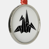 折り鶴 メタルオーナメント (右)