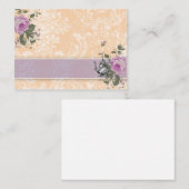 折るべきGCのヴィンテージのお茶会の座席表 プレイスカード (正面/裏面)