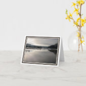 折る挨拶状-冬のライト カード (黄色い花)