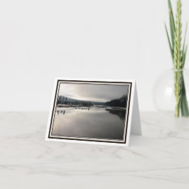 折る挨拶状-冬のライト カード