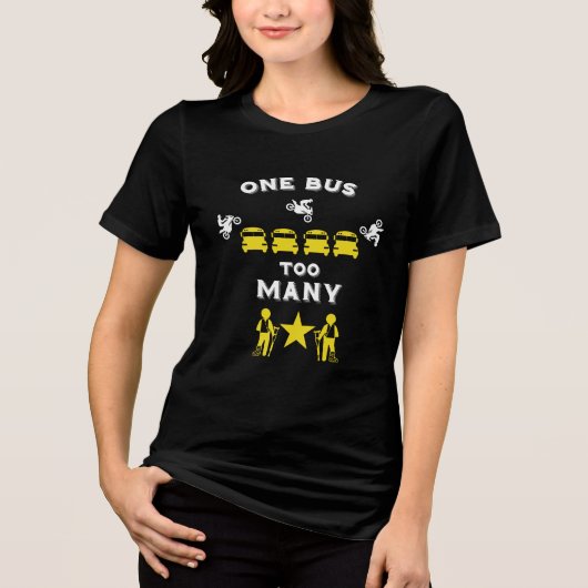 折れたおもしろい脚が元気になる トライブレンドＴシャツ (正面)