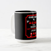 折れたおもしろい脚が良くなる ツートーンマグカップ (正面左)