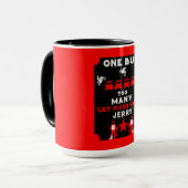 折れたおもしろい脚が良くなる マグカップ (正面左)