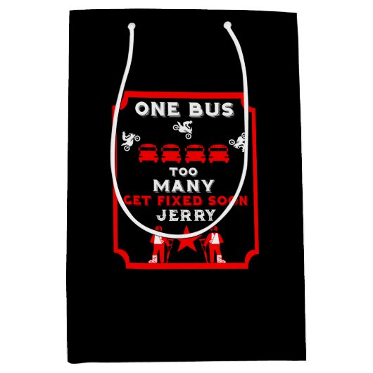 折れたおもしろい脚が良くなる ミディアムペーパーバッグ (正面)