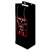 折れたおもしろい脚が良くなる ワインギフトバッグ (裏面アングル)