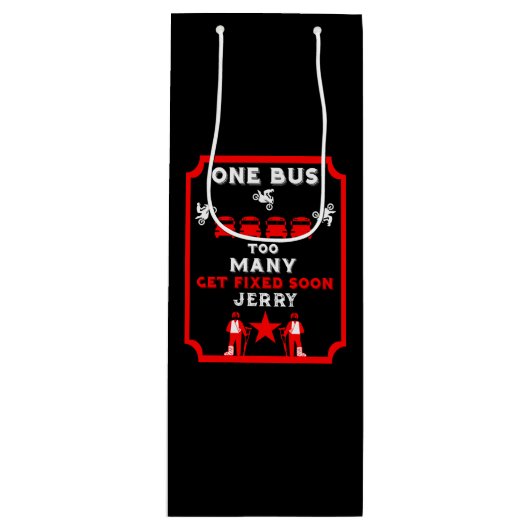 折れたおもしろい脚が良くなる ワインギフトバッグ (正面)