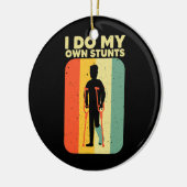 折れたクール脚デザイン男性へ女性折れた脚 セラミックオーナメント (左)