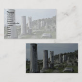 折れた柱 名刺 (正面/裏面)