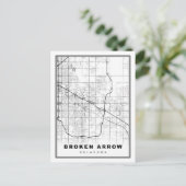 折れた矢印マップ ポストカード (スタンド正面)