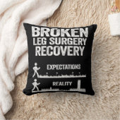 折れた脚の手術の回復の贈り物をすぐに良くなる クッション (ブランケット)