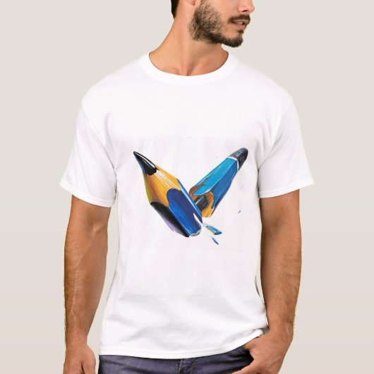 折れた鉛筆 Tシャツ (正面)