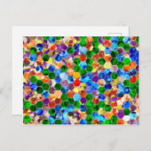 折れ目の六角形ドットポストカード ポストカード (正面/裏面)