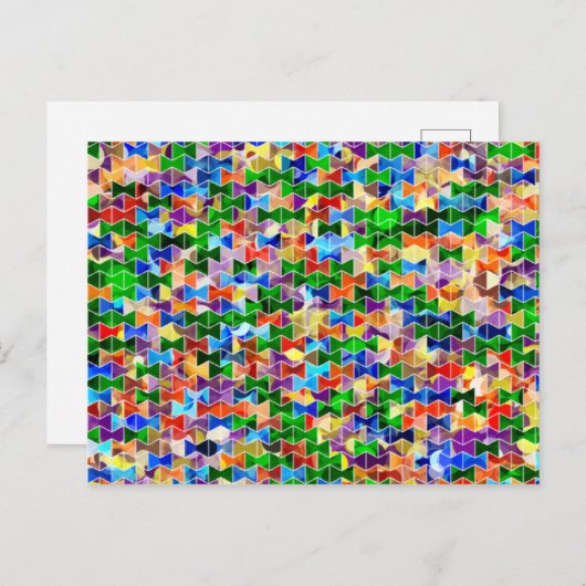 折れ目の折れ線の折れ線の折れ線はがき ポストカード (正面/裏面)