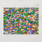 折れ目の折れ線の折れ線の折れ線はがき ポストカード (正面)