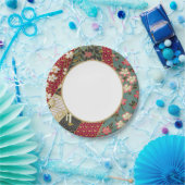 折日本のり紙の模様 ペーパープレート (パーティー)