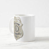 折目の警察(ホッケーのゴールキーパー) コーヒーマグカップ (正面左)