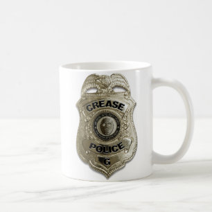 折目の警察(ホッケーのゴールキーパー) コーヒーマグカップ