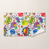 😍🤩折衷式テニス🎾柄 ハンドタオル (ハンドタオル)