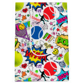 😍🤩折衷式テニス🎾柄 ミディアムペーパーバッグ (裏面)